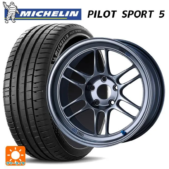 送料無料 サマータイヤホイール 4本セット 215/50R17 95Y XL ミシュラン パイロットスポーツ5 正規品 エンケイ レーシング RPF1