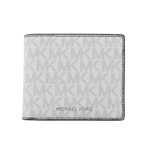マイケルコース 二つ折り財布 メンズ クーパー シグネチャー ホワイト MICHAEL KORS 36U9LCRF3B BRIGHT WHITE マイケル・コース