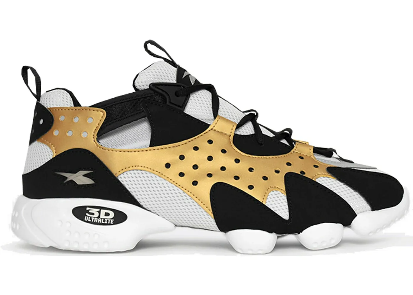 リーボック ゴールド 黒色 ブラック 灰色 グレー 白色 ホワイト OP.98 スニーカー メンズ REEBOK 3D GOLD BLACK / GOLD BLACK TRUE GREY WHITE