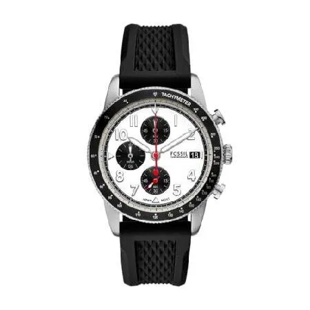 【並行輸入品】 Fossil アナログ ホワイトダイヤル メンズ腕時計-FS6087, ブラック, 日本製。
