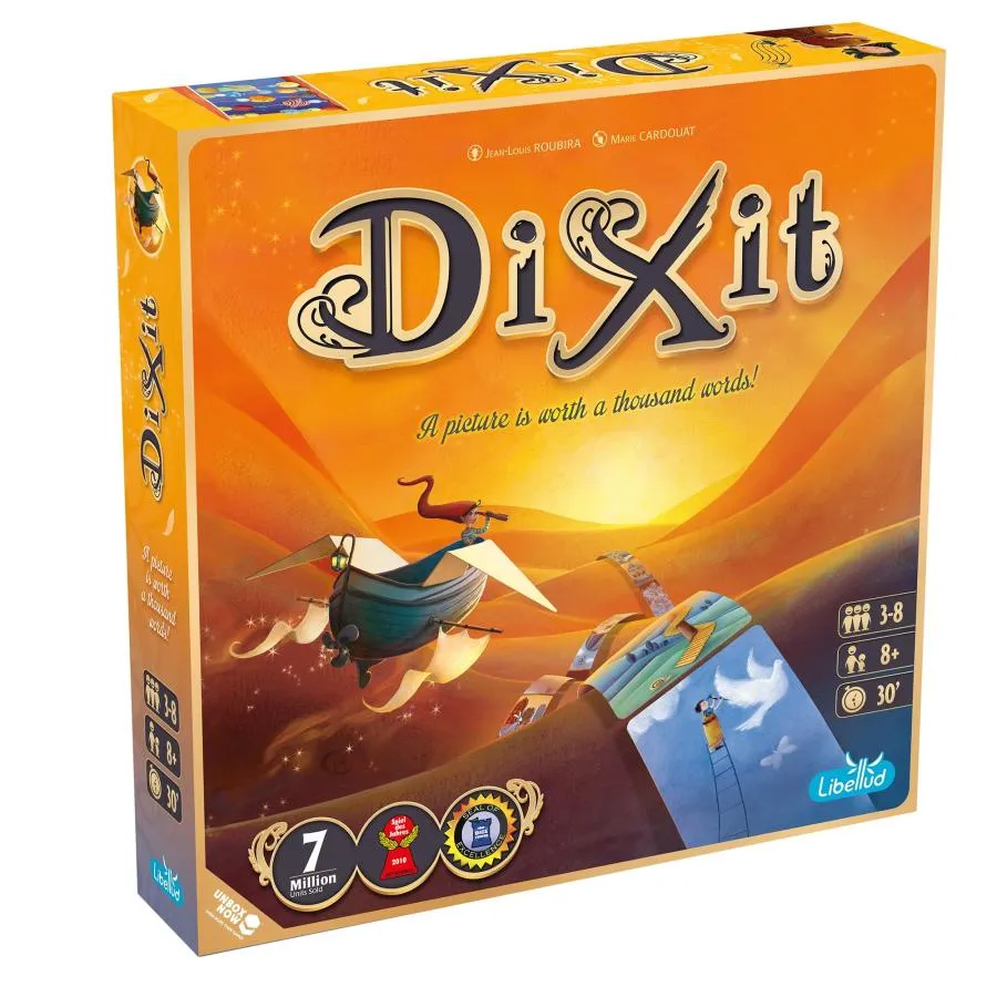 Dixit ボードゲーム 2021 Refresh | 物語を語るゲーム 子供と大人向け | 楽しいファミリーパーティーゲーム | クリエイティブなキッズゲーム | 対象年齢8歳以上
