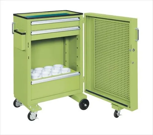 【直送品】 サカエ ツーリングキャビネットワゴン(スイングドア付) TLC-AAF1GNB (117802) 【大型】