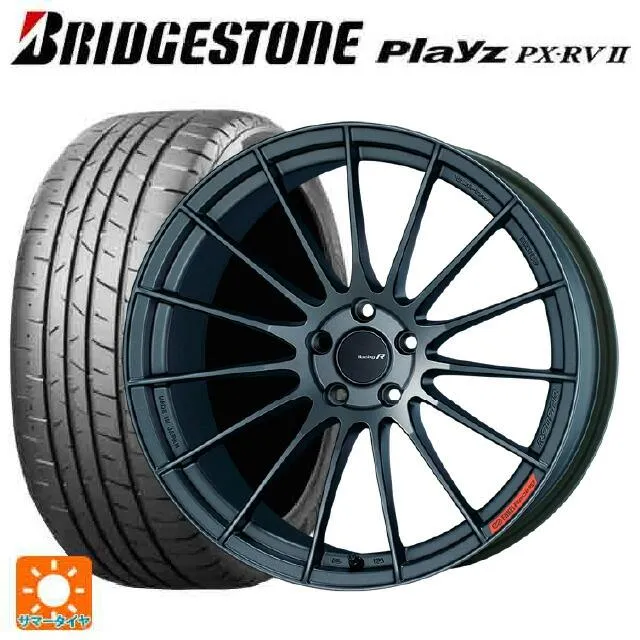 送料無料 サマータイヤホイール 4本セット 225/50R18 95W ブリヂストン プレイズ PX-RV2 正規品 エンケイ レーシングレボリューシ