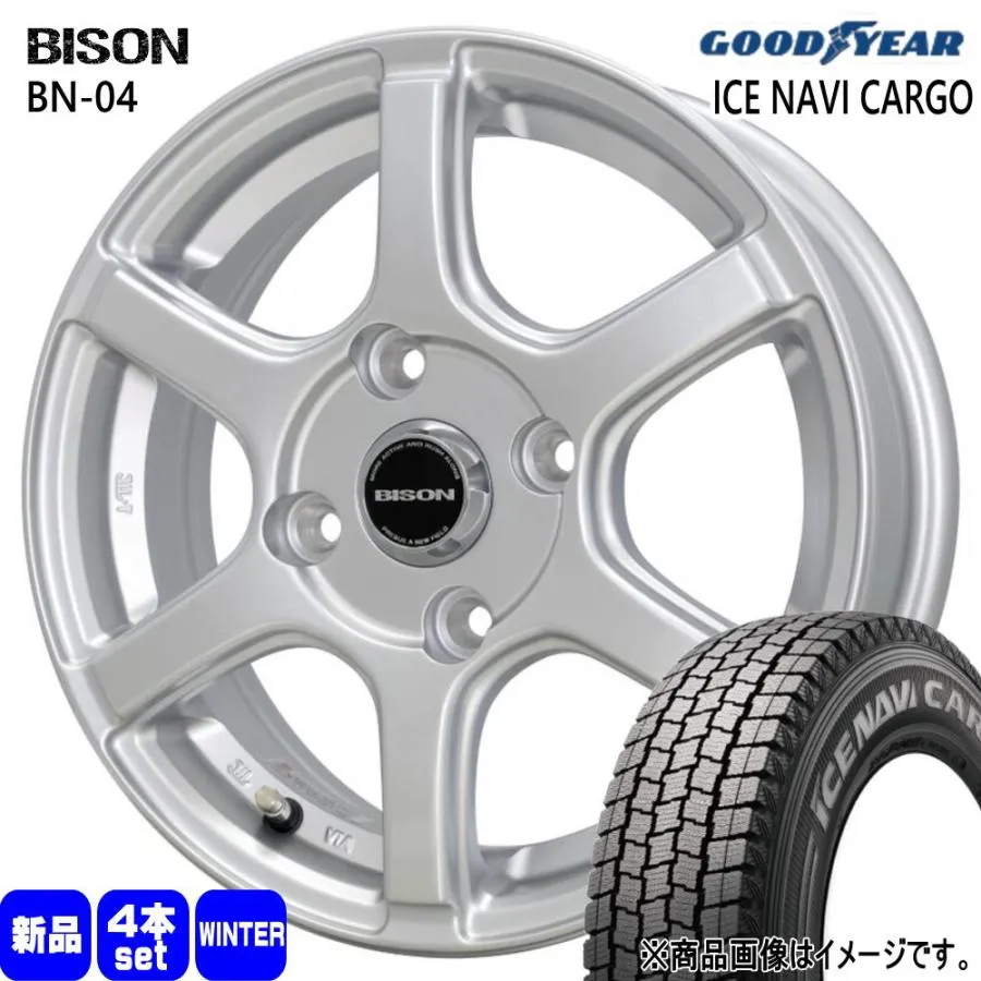 トヨタ 160系 プロボックス・サクシード  グッドイヤー 175/80R14 99/98N LT ICE NAVI CARGO 冬用 スタッドレスタイヤ BISON BN04