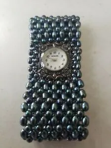 【送料無料】腕時計 レアユニークスターリングシルバーウォッチホノラパールブレスレットrare,unique womens 925 sterling silver watch honora freshwater pearl bracelet