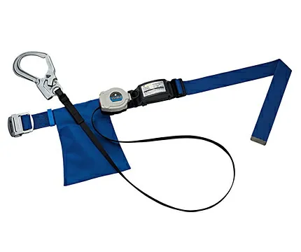 胴ベルト型墜落制止用器具 ST#5652-S-50A2-BL ブルー 巻取タイプ ロープ袋付き タニザワ 谷沢製作所