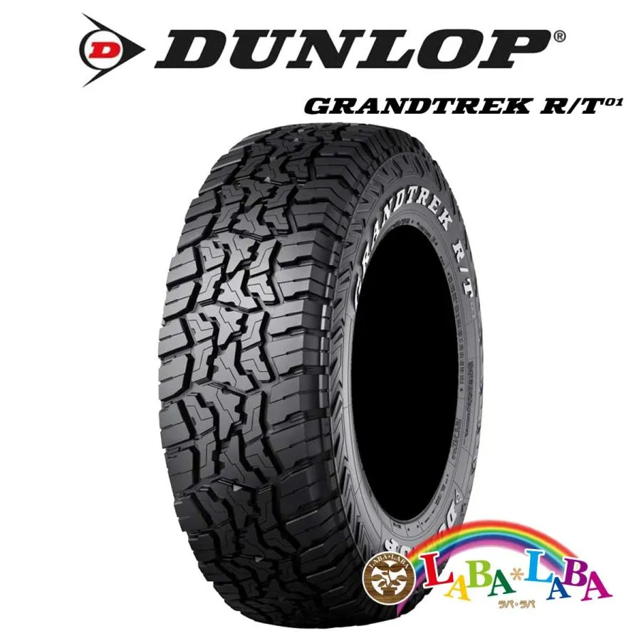 ★ゴムバルブ付 265/65R18 117/114Q ダンロップ R/T01 ラギッドテレーン ホワイトレター