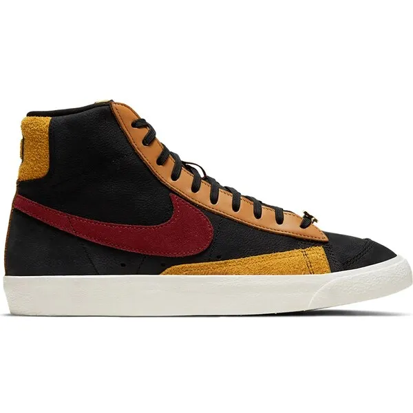 Nike ナイキ レディース スニーカー  【Nike Blazer Mid 77 Black Team Red University Gold (Women)】  サイズ US_W_11.5 Black/Team Red-University Gold-Flax