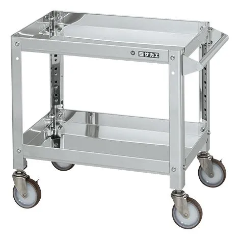 【ポイント10倍】【直送品】 サカエ ステンレススーパーワゴン(ねじ込み式)SUS304 SAS3-6062SNU (084603) 【大型】