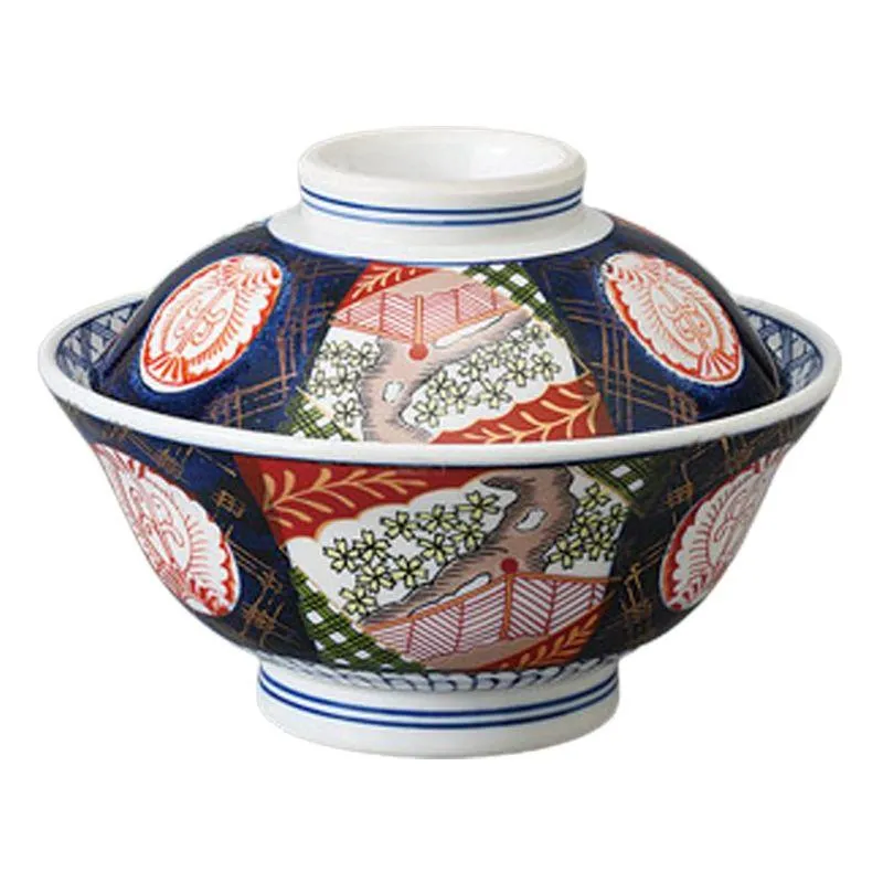 山下工芸 蓋つきどんぶり 錦小桜6.0蓋丼 18.3×12.5cm 752402341