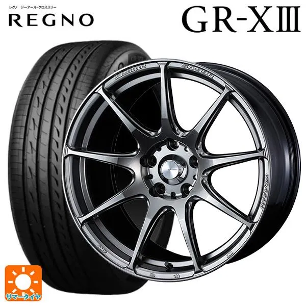 送料無料 サマータイヤホイールセット 215/45R18 93W XL ブリヂストン レグノ GR-X3 正規品 # ウェッズ ウェッズスポーツ SA