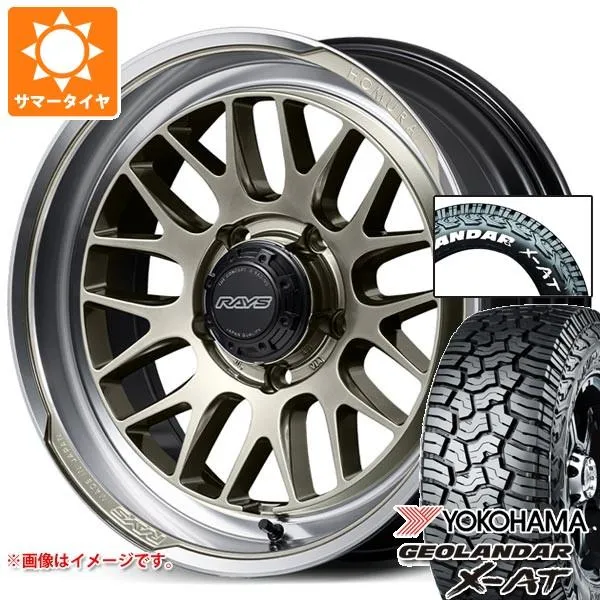 5本セット スズキ ジムニーノマド JC74W用 サマータイヤ ヨコハマ ジオランダー X-AT G016 185/85R16 105/103N LT ホワイトレター レイズ ホムラ 2x9L-RA 6.0-16