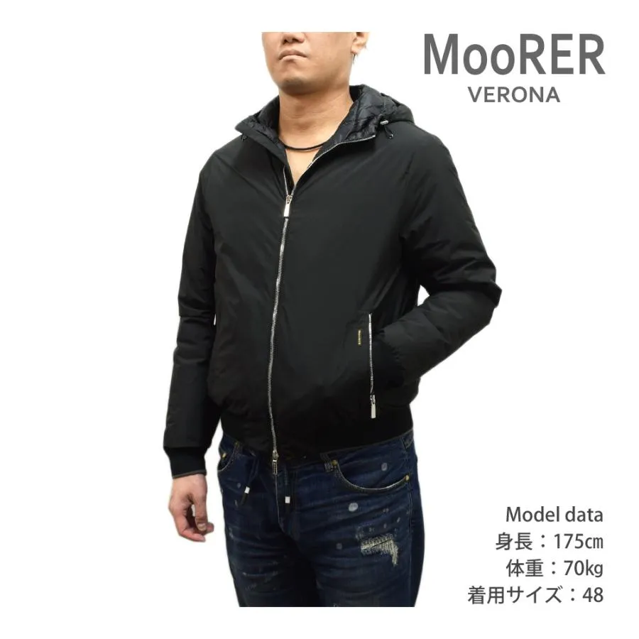 23SS ムーレー ダウン メンズ ONIRO-STP NERO ブラック ダウンパーカー ダウンジャケット MOORER