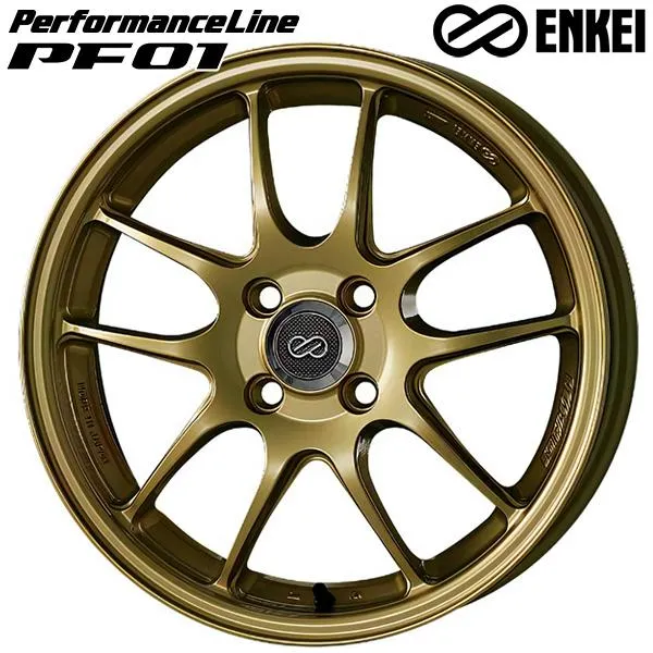 オールシーズンタイヤ ホイール4本セット 195/45R16インチ 4H100 ENKEI エンケイ パフォーマンスライン PF01 GO ミシュラン クロスクライメート2