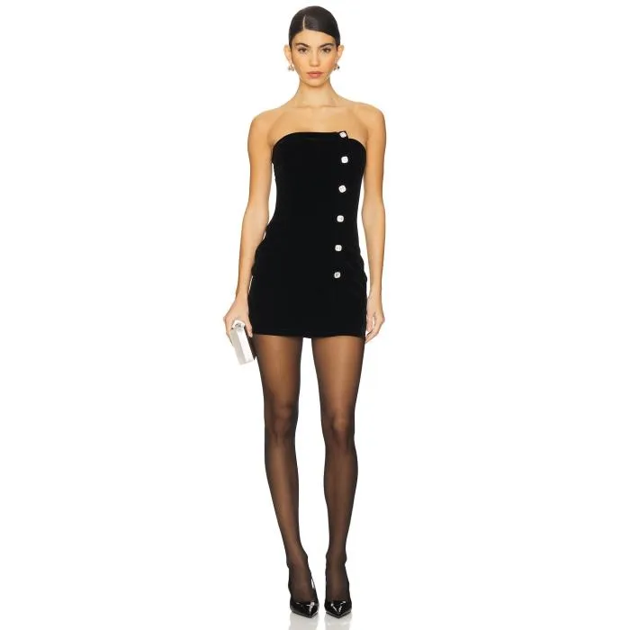 Superdown 【 Veronica Mini Dress Women Black 】 ベロニカ ドレス レディース 黒色 ブラック