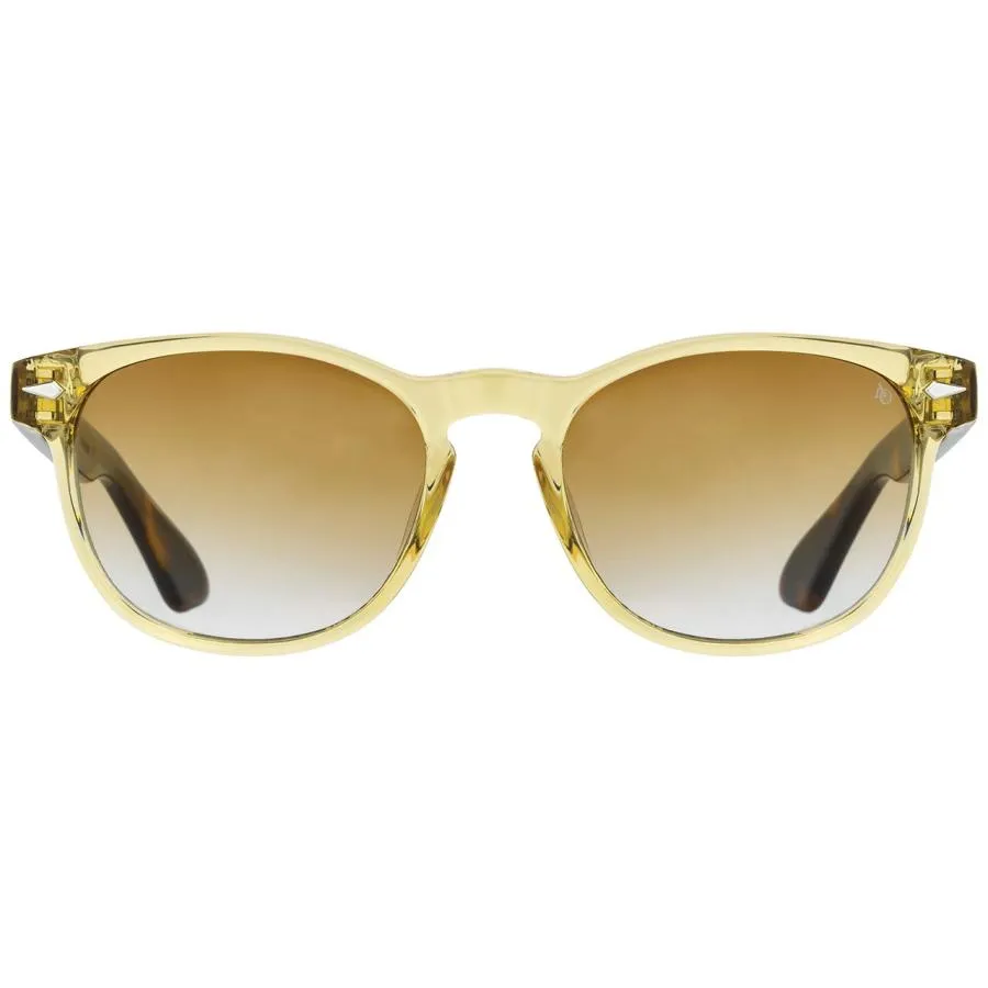 【並行輸入品】AO 1004 Sunglasses   Yellow Crystal Tortoise   SunVogue Brown Gr