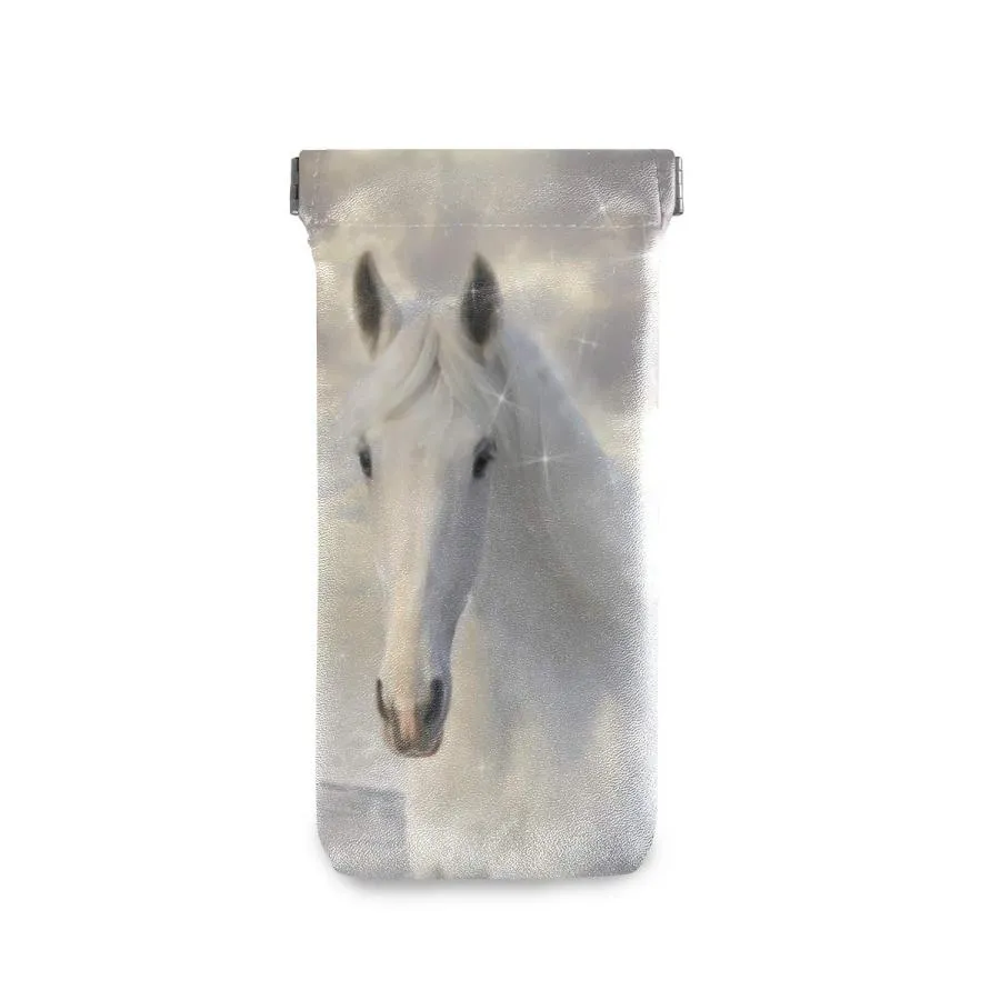 【並行輸入品】Sunglasses Pouch Animal Horse Star Squeeze Top Glasses Pouch Por