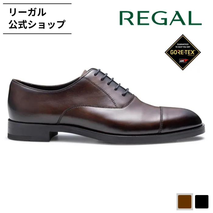 リーガル 公式 REGAL 21JL ストレートチップ　ＧＯＲＥ−ＴＥＸ ダークブラウン ビジネスシューズ メンズ リーガル