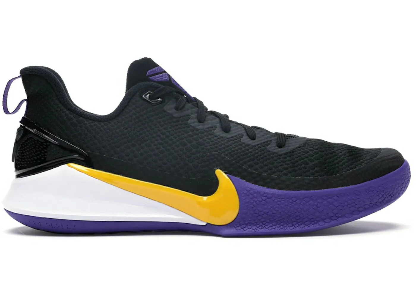ナイキ マンバ レイカーズ 黒色 ブラック ゴールド 紫 パープル マンバフォーカス スニーカー メンズ NIKE MAMBA FOCUS LAKERS / BLACK UNIVERSITY GOLD PURPLE