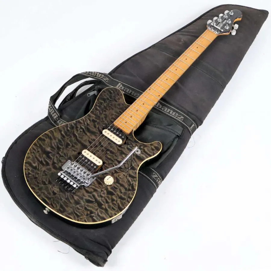 中古 エレキギター Music Man AXIS EX Trans Black 1997年製 日本製 ミュージックマン アクシスEX EVHモデルと同じスイッチ位置