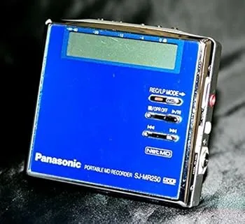 【中古】Panasonic パナソニック SJ-MR250-A ブルー ポータブルMDレコーダー MDLP対応 MD録音再生兼用機/録再/MDウォークマン/MDプレーヤー