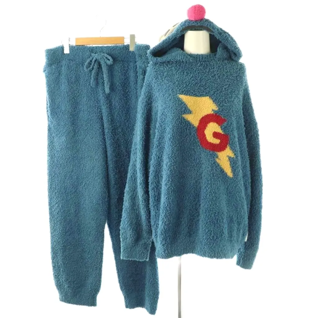 【中古】ジェラートピケオム GELATO PIQUE HOMME × セサミストリート 23AW グローバーセットアップ ニット セーター パンツ M ブルー マルチカラー /DO ■OS メンズ 【ベクトル 古着】 260224
