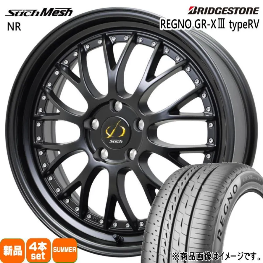 225/45R19 96W XL ブリヂストン REGNO GR-X3 type RV 夏用 サマータイヤ StichMESH NR T31 エクストレイル 10系 アルファード