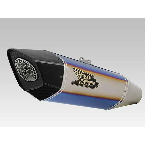 ヨシムラ Hayabusa(21-24) 機械曲 R-11Sq R チタンサイクロン 2本出し 政府認証 TTB チタンブルーカバー 110-592-A16G1