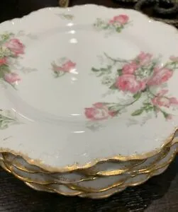 【送料無料】キッチン用品・食器・調理器具・陶器 アンティーク・リモージュ・セット・オブ・ランテルニエスカロッププレートフランスANTIQUE LIMOGES SET OF 6 A.L LANTERNIER SCALLOPED  PLATES  FRANCE (1891-1914)