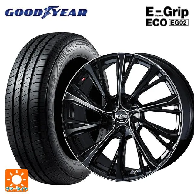 送料無料 サマータイヤホイールセット 195/65R16 92H グッドイヤー エフィシェントグリップ エコ EG02 ウェッズ レオニス JG 16