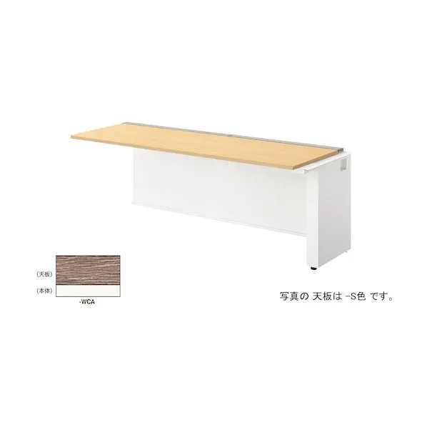 ベンチデスク 天板：ショコラアッシュ/本体：クリアーホワイト MF1807R-WCA 1台