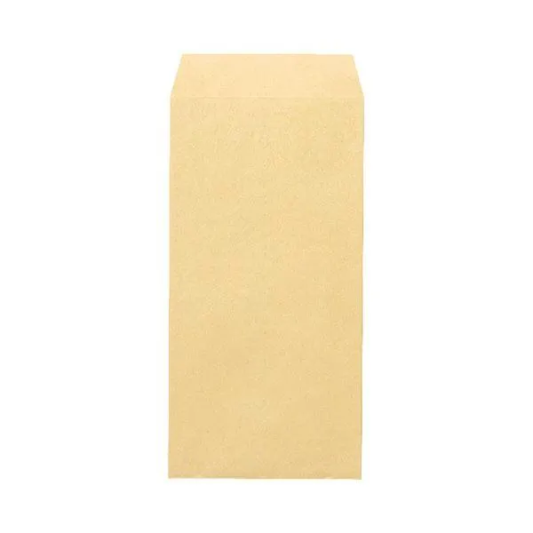 (まとめ) ピース 再生クラフト封筒(薄手タイプ) 長3 50g/m2 〒枠なし 480-80 1箱(1000枚) 〔×2セット〕