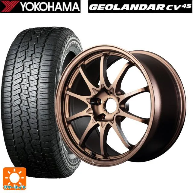 スバル フォレスター(SL系)用 225/55R18 102V ヨコハマ ジオランダー CV G058 正規品 ボルクレーシング CE28N プラス