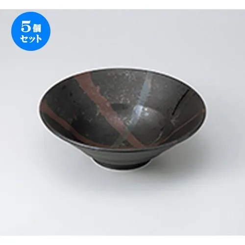 5個セット多用鉢 煌き黒ボール 中 ［ 20 x 7cm ］ | 中鉢 和食器 洋食器 おしゃれ 業務用