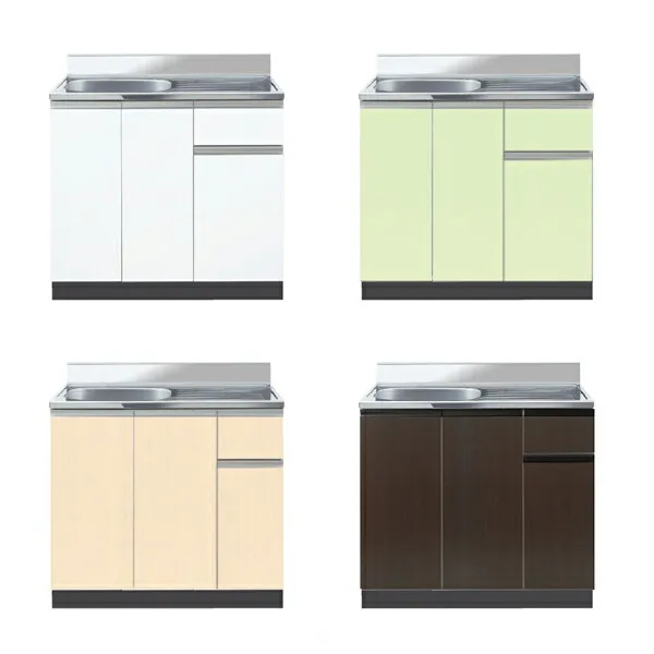 イースタン工業 流し台 Comfy CM2-105L 間口105cm 奥行55cm 高さ80cm 左右シンク/カラー4色