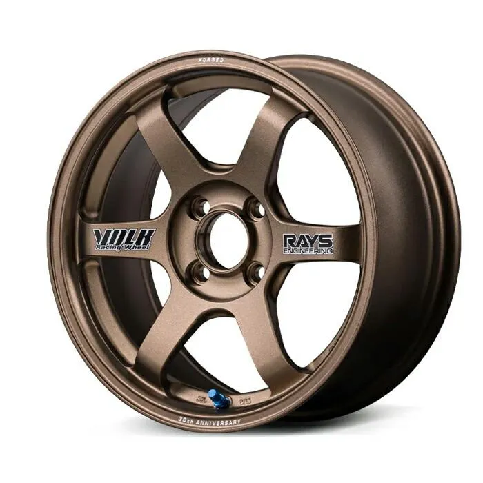 RAYS レイズ VOLK RACING ボルクレーシング TE37SONIC 30th STICKER Ver. Bronze Almite (BR) 16×6.5J 4H PCD100 +49 アルミホイール1本