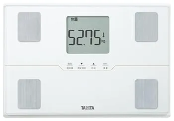 【中古】タニタ 体重計 体組成計 50g ホワイト BC-315 WH【体脂肪率／内臓脂肪レベル／筋肉量／基礎代謝量／体内年齢／推定骨量／BMI／立掛け収納OK／乗