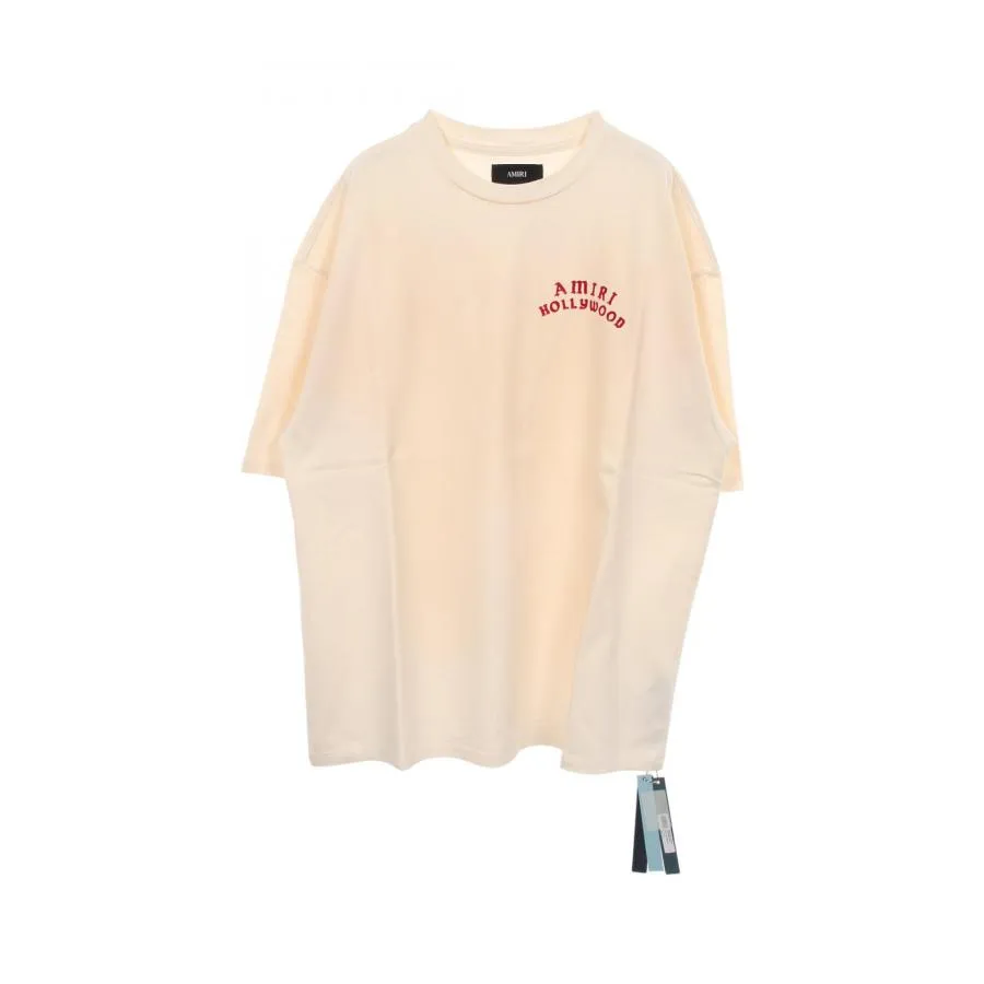 アミリ Oversize Hollywood バックロゴ ブランドオフ AMIRI コットン 半袖Tシャツ コットン メンズ