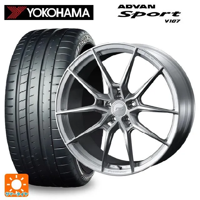 送料無料 サマータイヤホイール 4本セット 225/45R18 95Y XL ヨコハマ アドバンスポーツ V107 正規品 ウェッズ エフゼロ FZ-