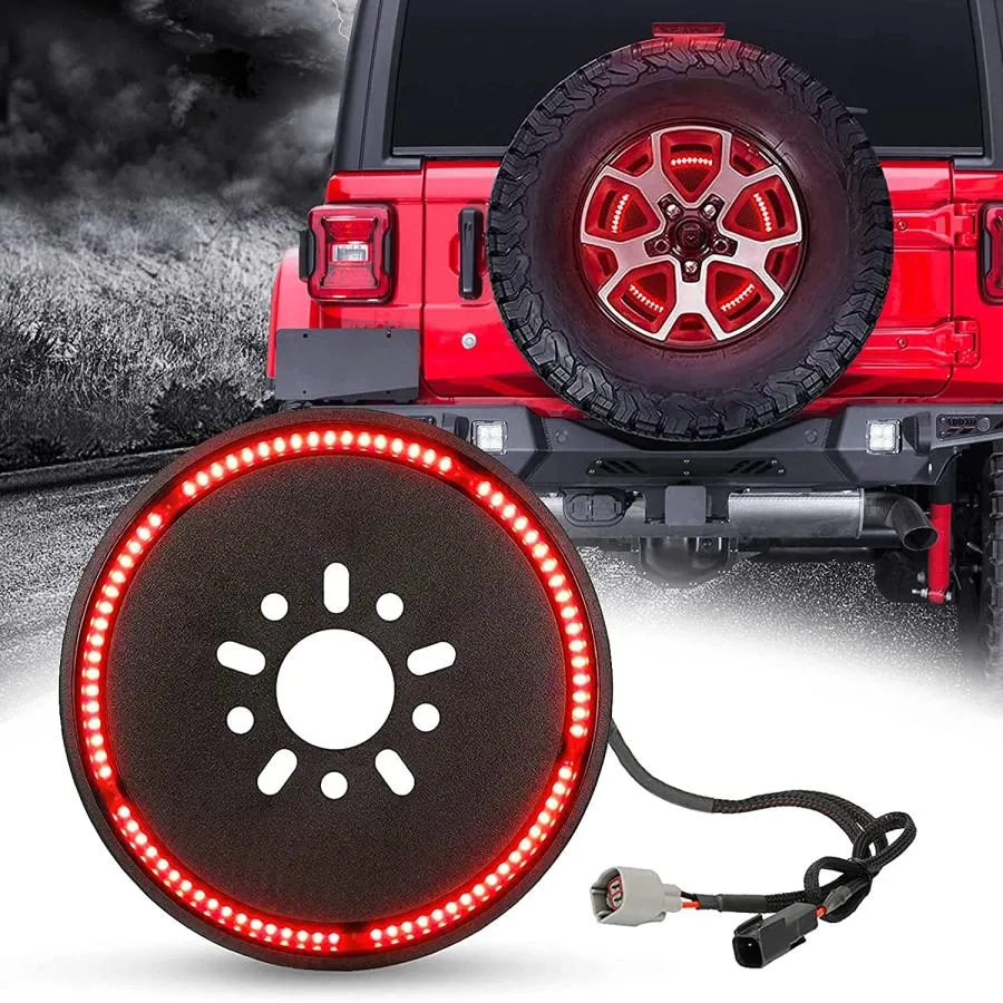 【並行輸入品】 BORDAN スペアタイヤブレーキライト Wrangler JL JLU用 プラグアンドプレイ LED 3rd Third Brake