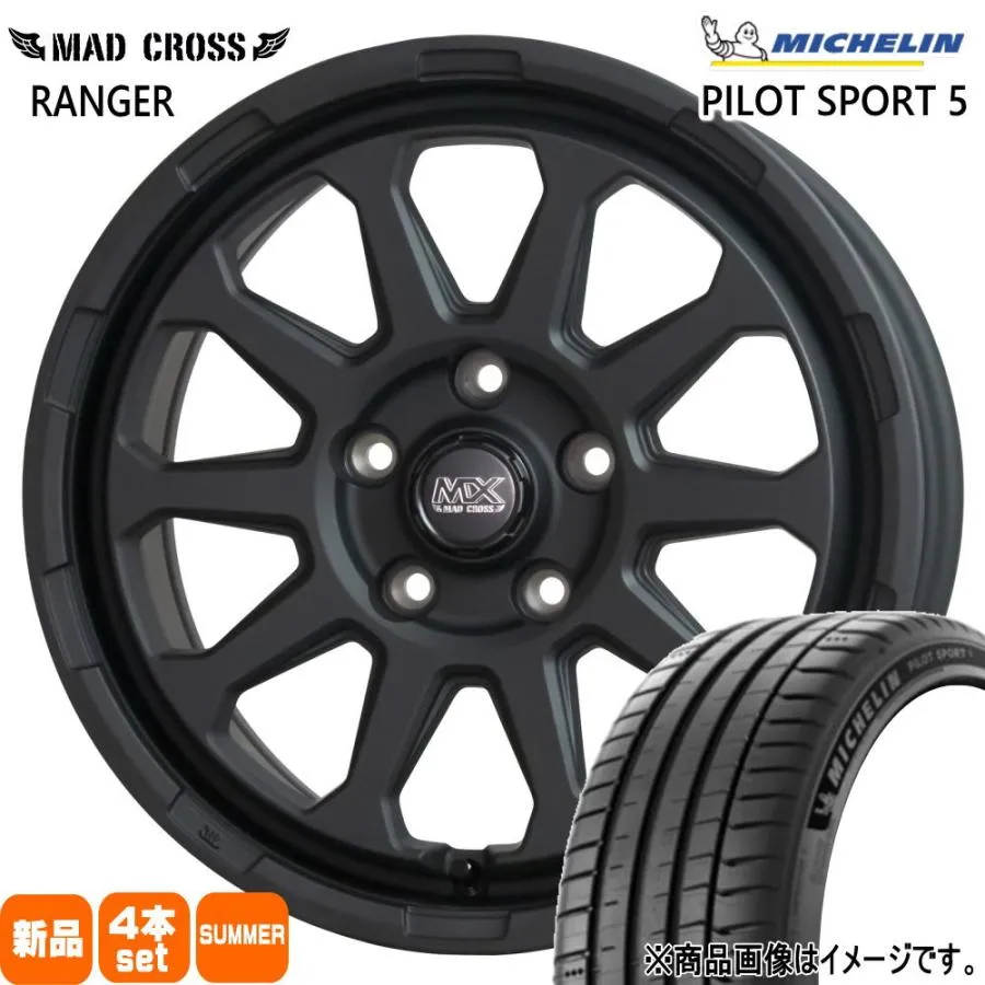 215/55R17 98Y XL ミシュラン PILOT SPORT 5 夏用 サマータイヤ MAD CROSS RANGER 60系 プリウス カムリ /J32ティアナ