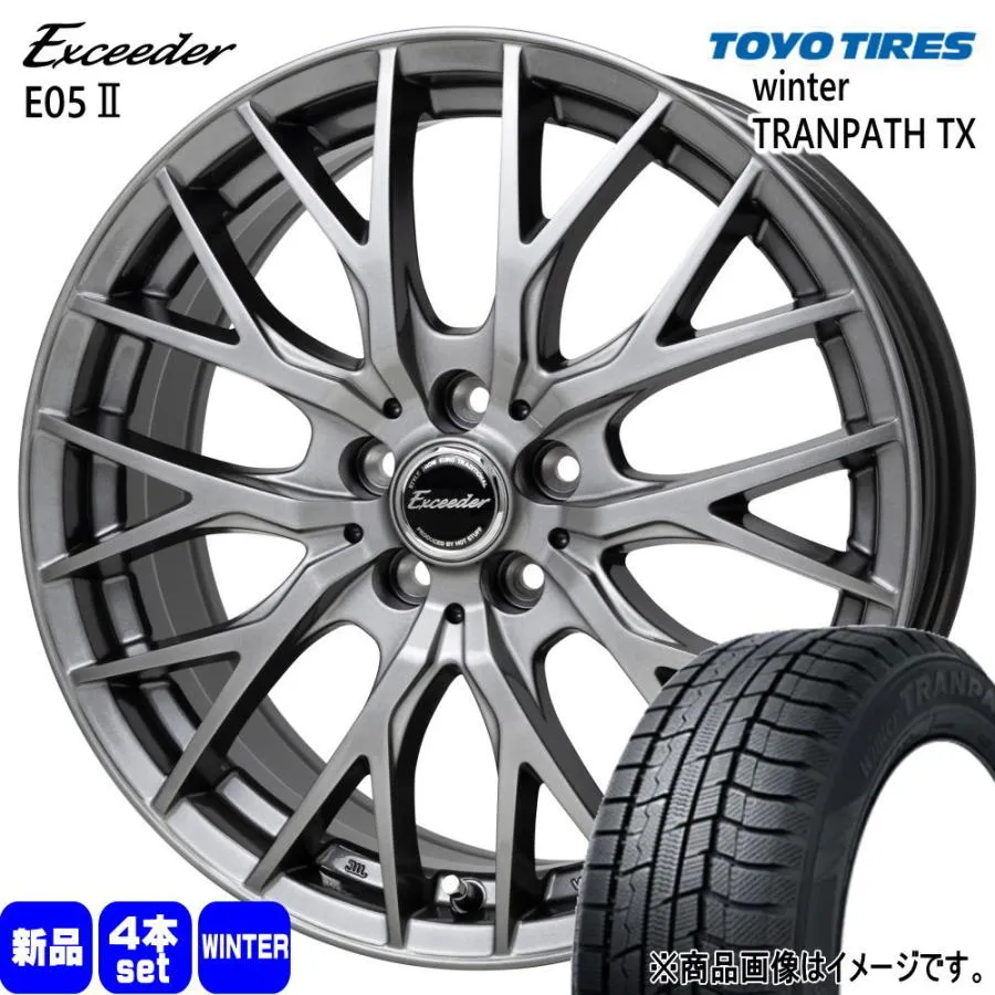 195/65R15 91Q トーヨータイヤ WinterTRANPATH TX 冬用 スタッドレスタイヤ Exceeder E05 2 CT 30 50系 プリウス ウィッシュ