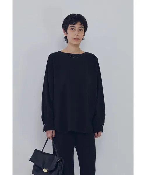 ブラウス シャツ ダブルクロスドルマンブラウス レディース
