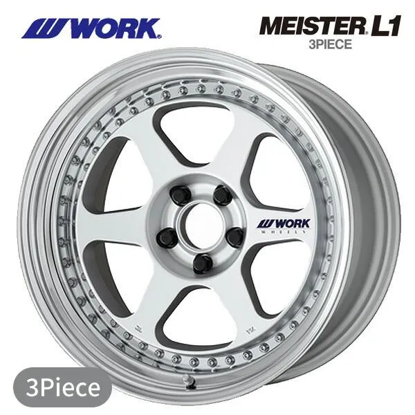 ワーク マイスター L1 3ピース MSL 19×9 -5 5/114.3 新品ホイール1本