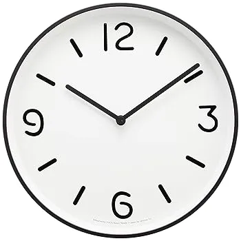 【中古】レムノス 掛け時計 アナログ アルミ モノクロック 白 MONO Clock LC10-20A WH Lemnos φ256×d46mm
