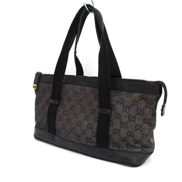 GUCCI / グッチ  GGキャンバス ハンドバッグ ブラック カバン 92734-26184 ブランド 中古