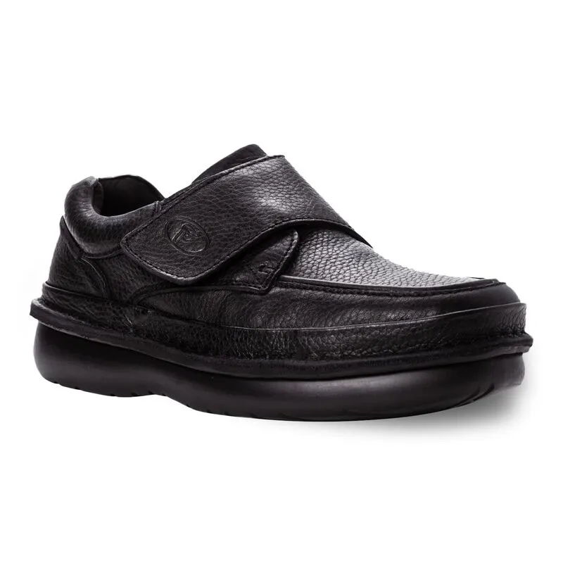 プロペット メンズ シューズ オックスフォード スニーカー Propet Scandia Strap Menneakers Black ブラック