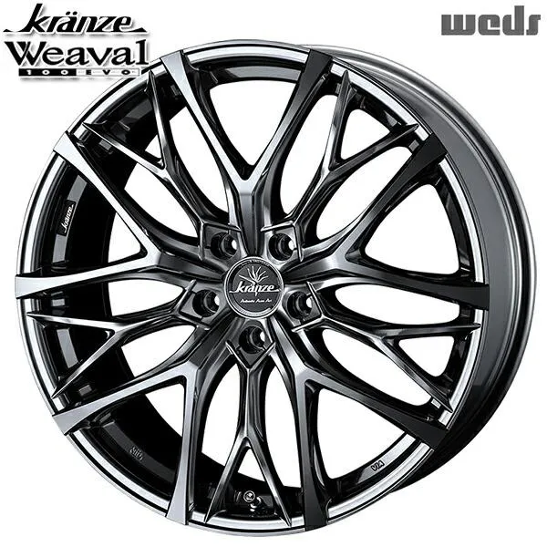 サマータイヤ ホイールセット 225/45R19インチ 5H114.3 ウェッズ クレンツェ ウィーバル 100EVO SBC/P ヨコハマ アドバンデシベル V553