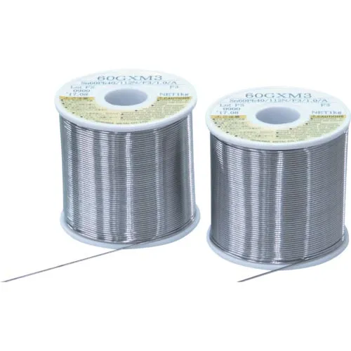 石川 ( 石川金属 ) やに入りはんだ スーパーロヂン 60GXM3(すず60%/鉛40%)-1.2mm-1kg ( 60GXM3-12 (60%1.2MM 1KG) )