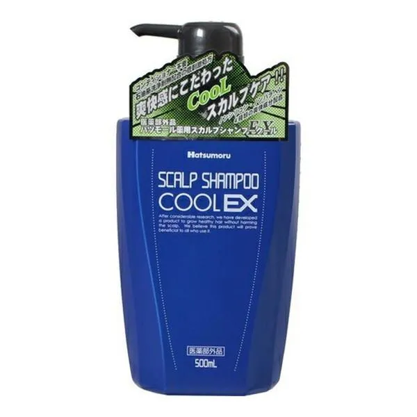 (送料無料・まとめ買い×8個セット)田村治照堂 ハツモール 薬用 スカルプシャンプー クールEX 500ml 医薬部外品
